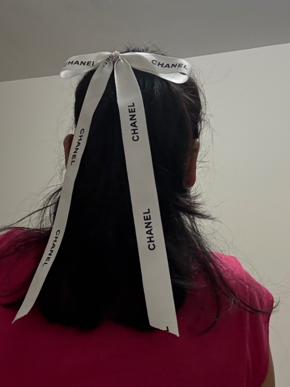 Chanel Ribbon Row Hairclip